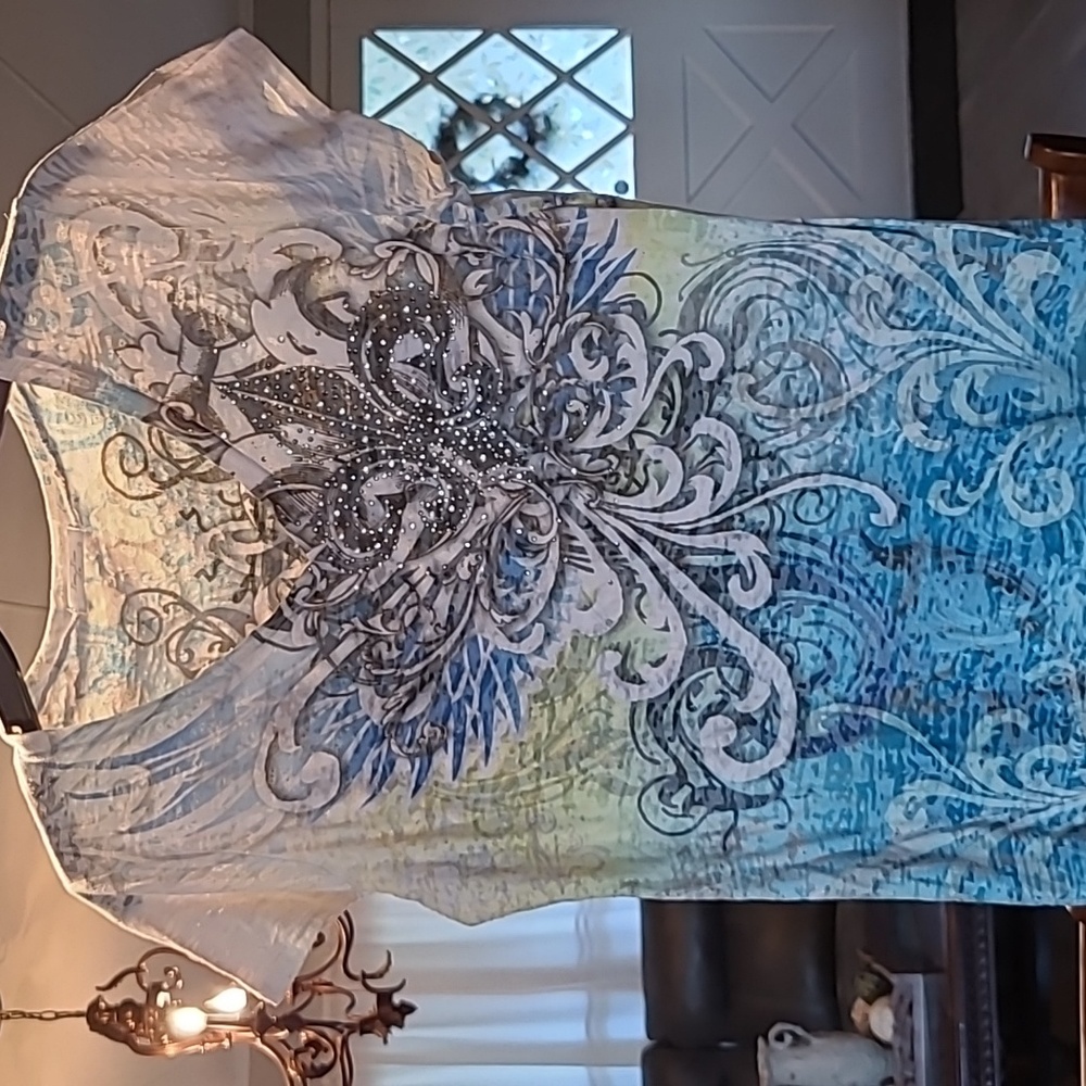 Beaded burnout material top. Make Offer. Bundle and Make Offer.